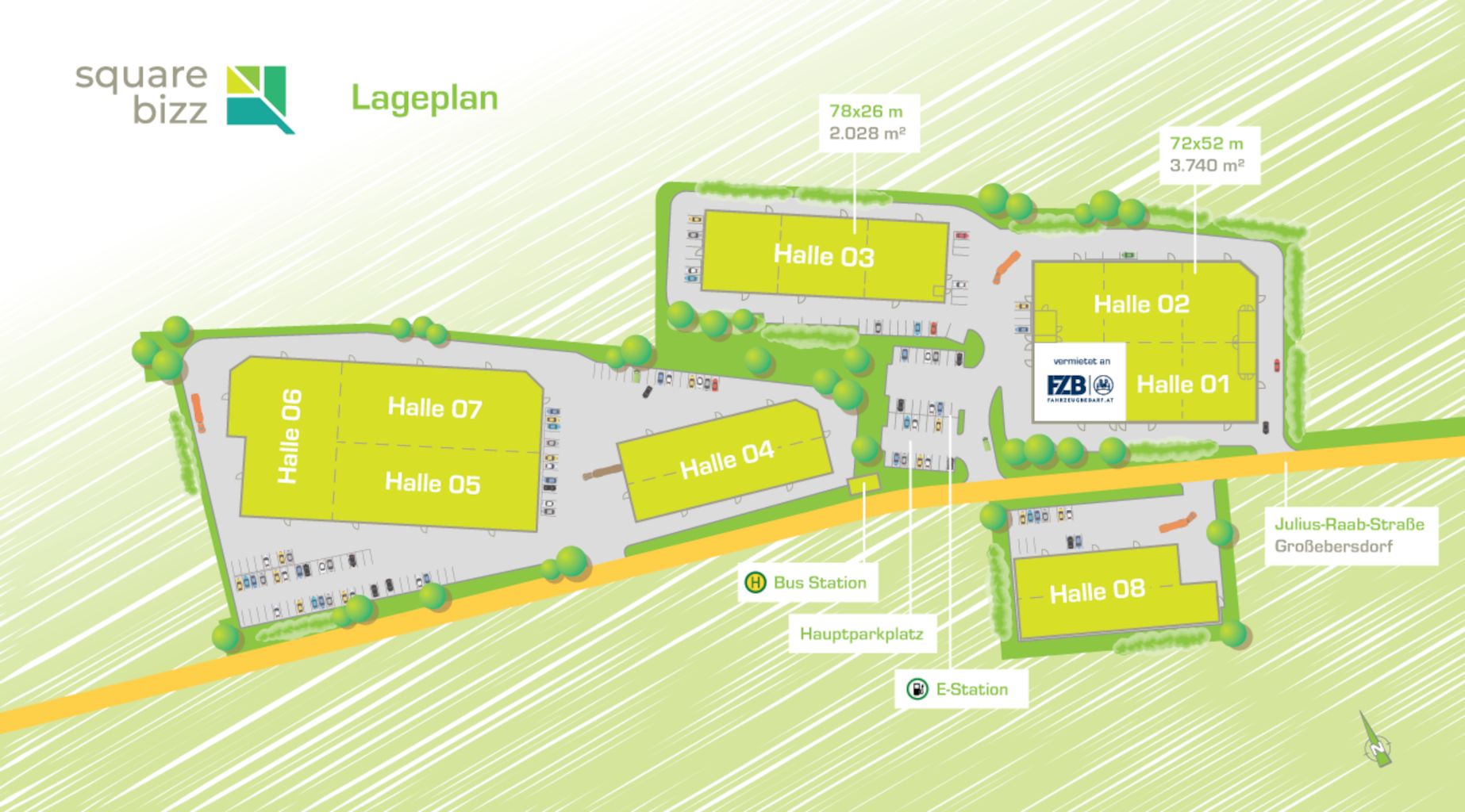 Lageplan Square Bizz Wien Nord